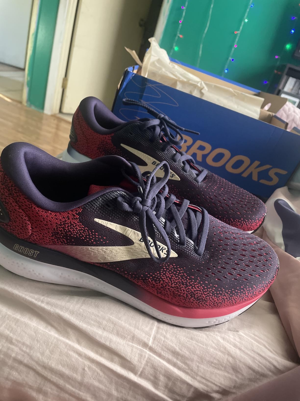 Brooks Ghost 16 being worn during active use showing real-world performance and comfort features