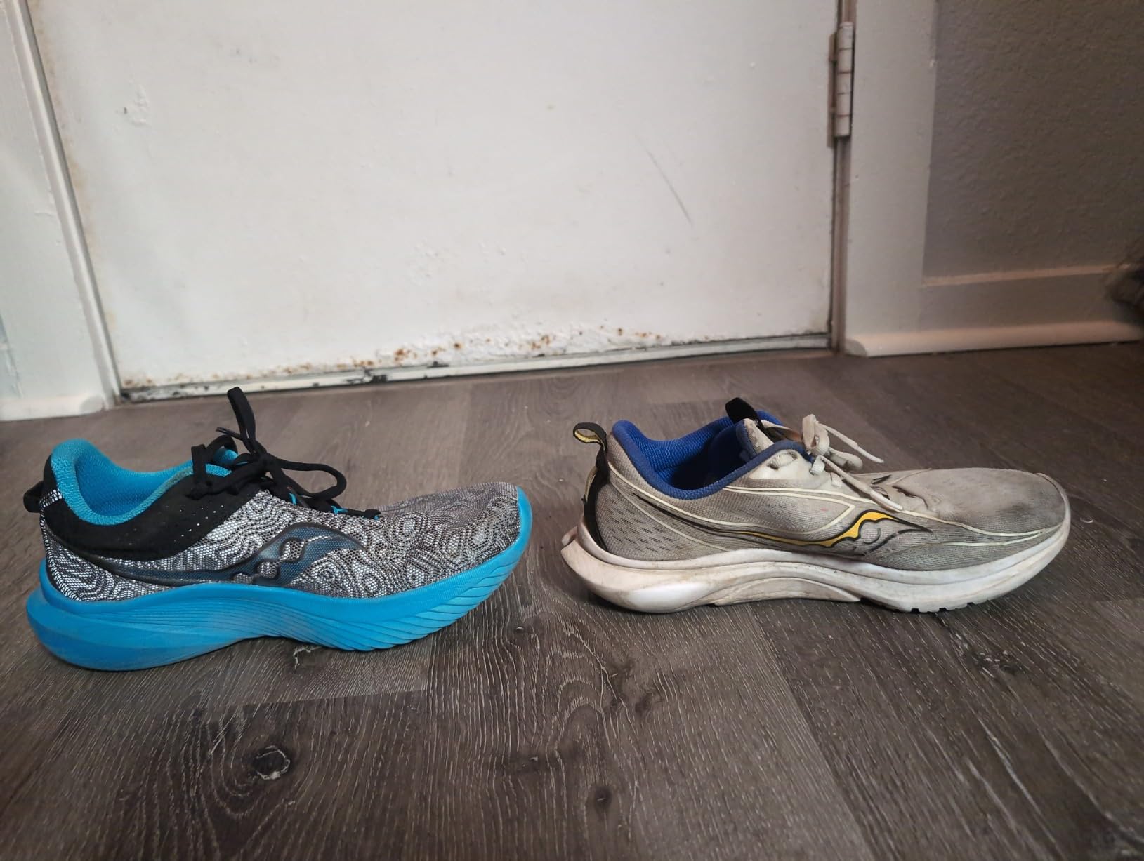 Saucony Kinvara 14 toe box and forefoot design showing mesh construction and fit characteristics