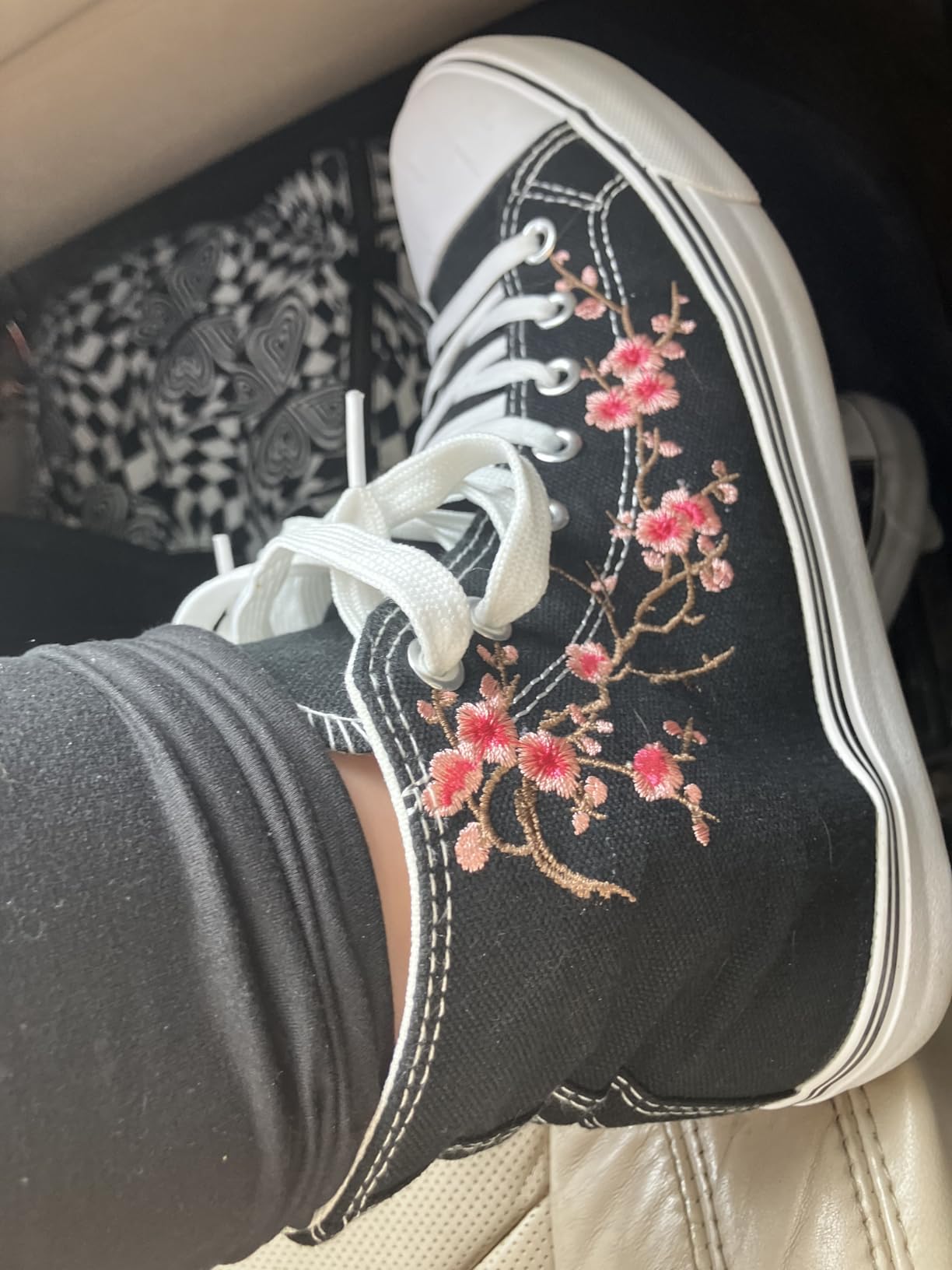 ZGR women's high top sneakers showing comfortable fit and daily wear