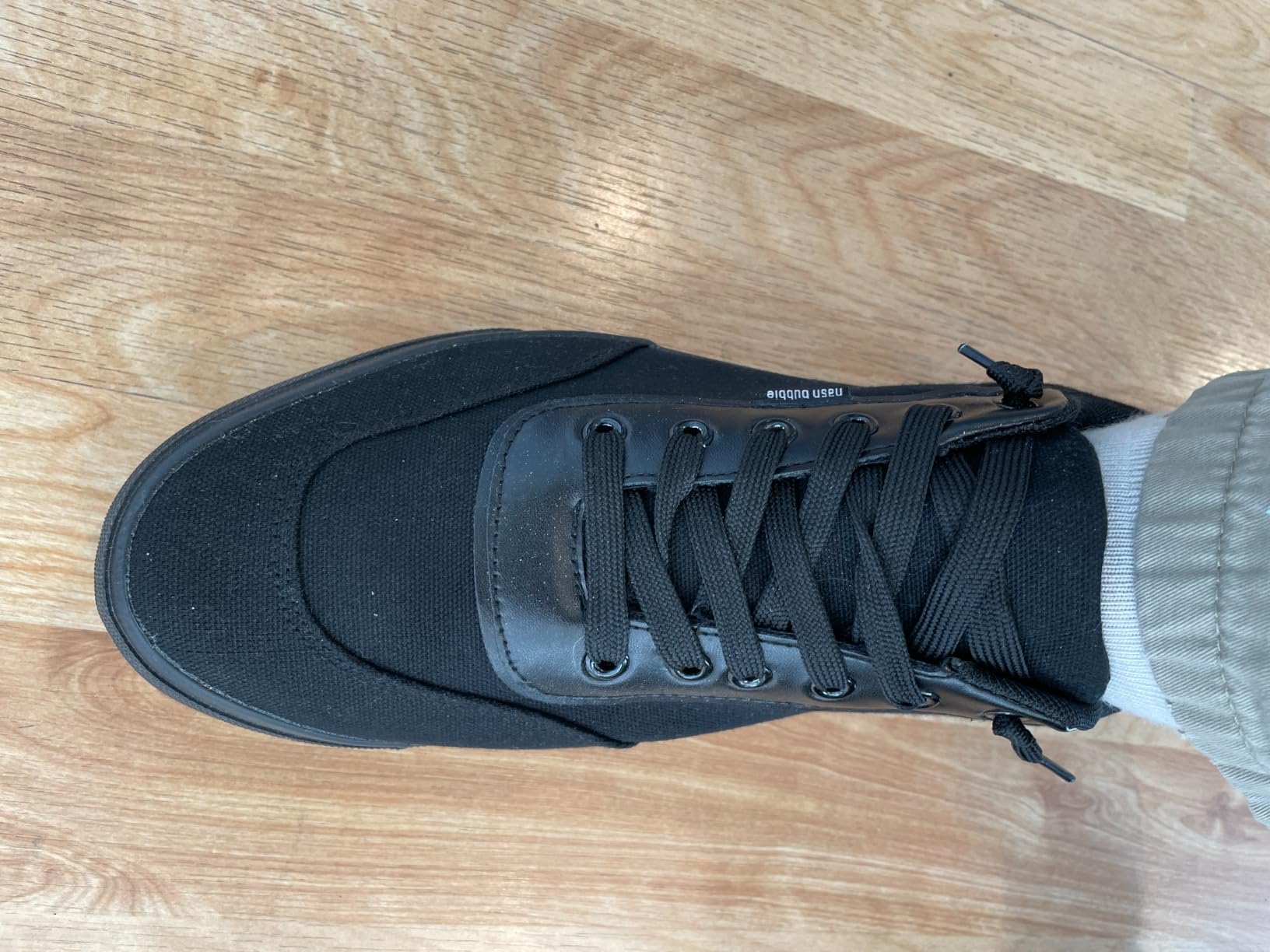 Hash Bubbie sneakers worn in real-world casual setting showing versatility and style