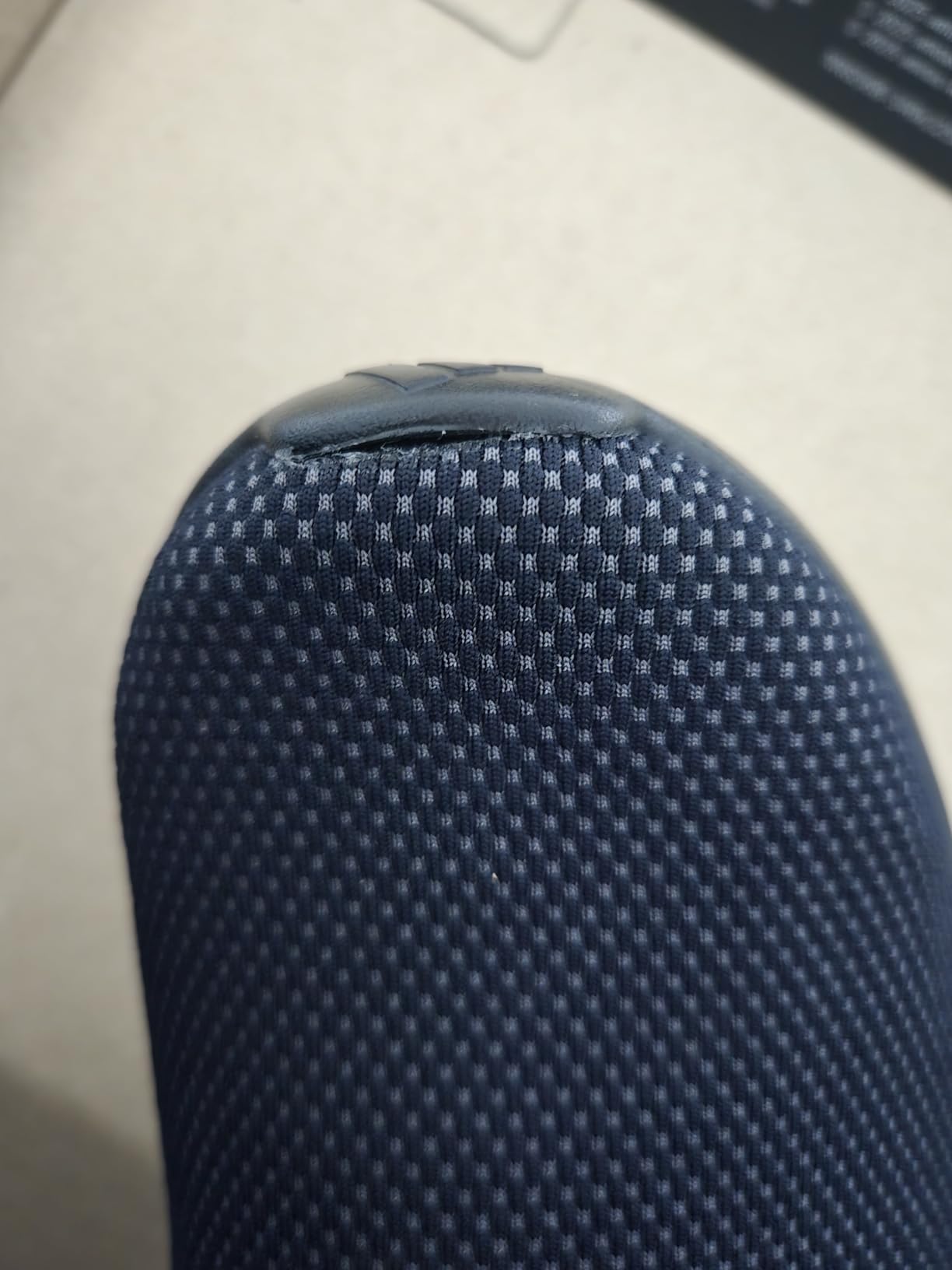 Close-up of sole separation issue on Adidas Lite Racer Adapt 7.0 after testing period