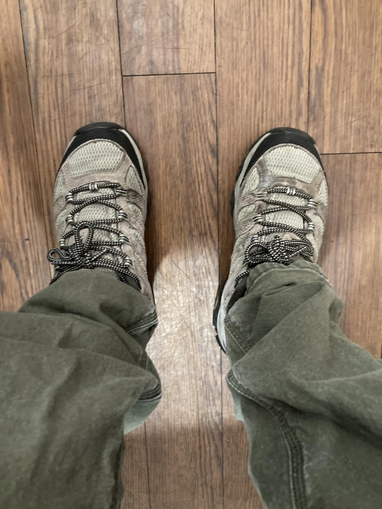 Merrell Moab 3 Mid GTX hiking boots showing Gore-Tex membrane and Vibram sole design