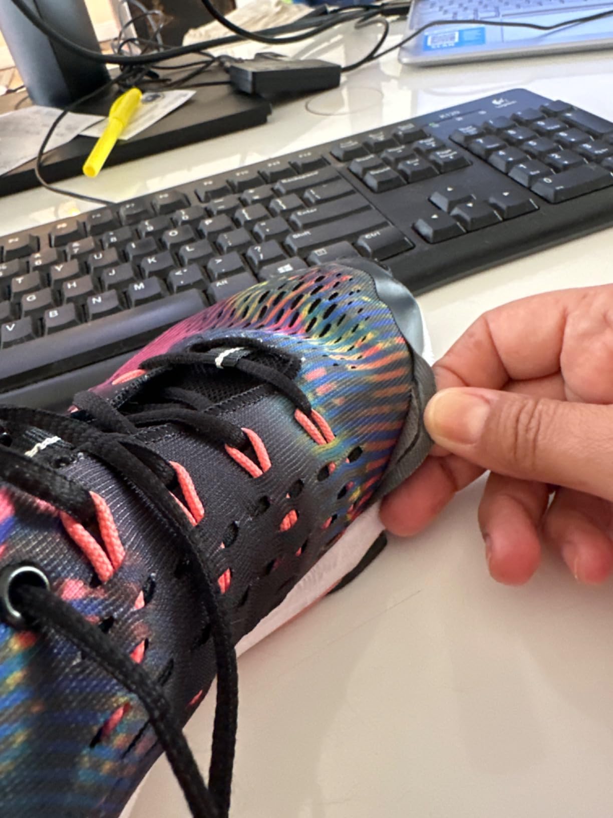 Real-world wear example showing typical durability issues after regular use