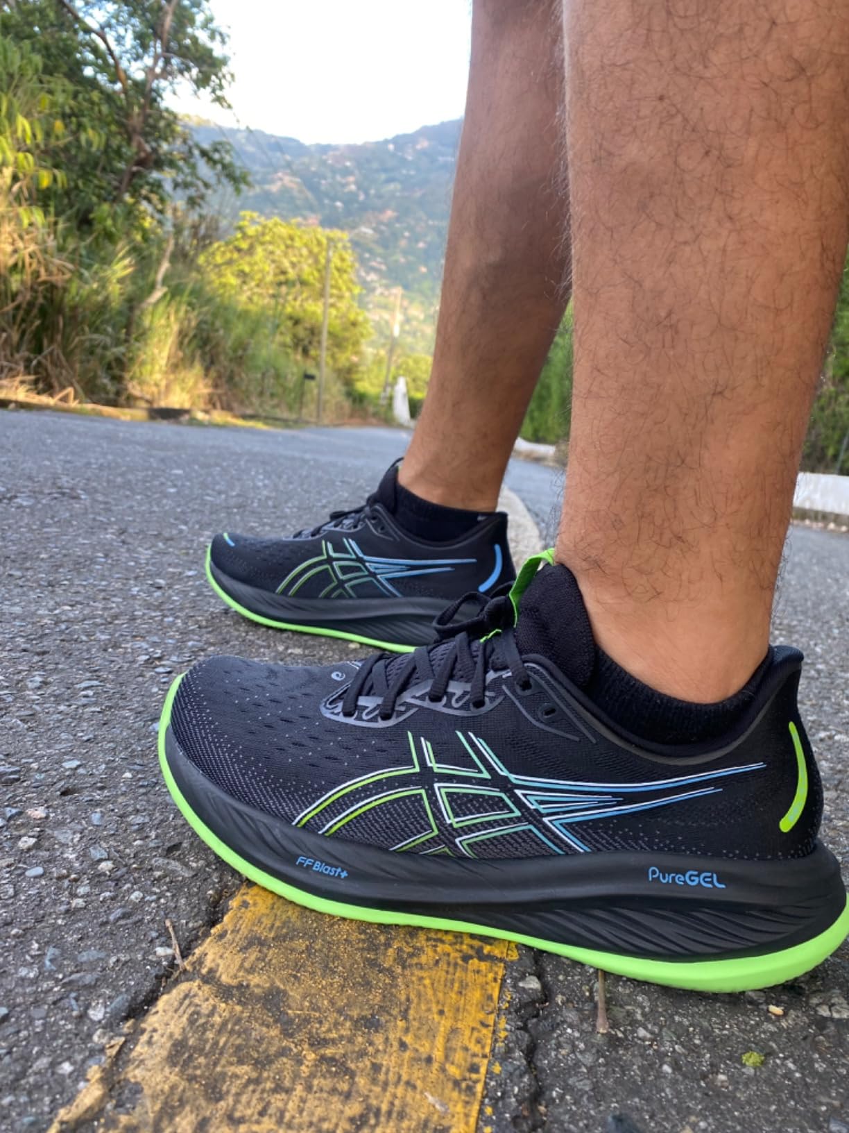 ASICS Gel-Cumulus 26 in action during road running test showing durability and performance