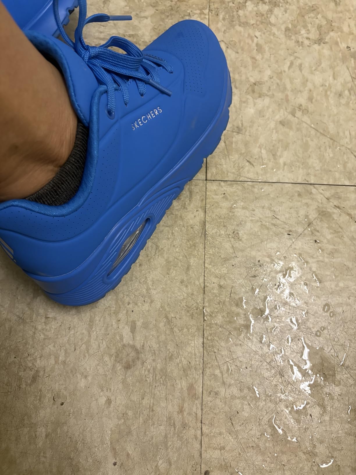 Skechers Uno shoes being tested in various daily wear conditions