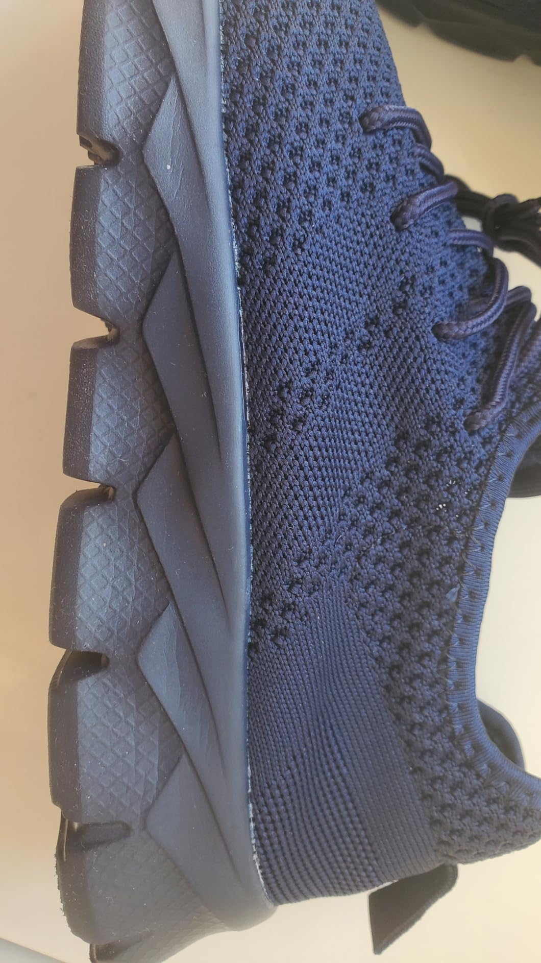 Outsole pattern showing basic grip design and EVA construction