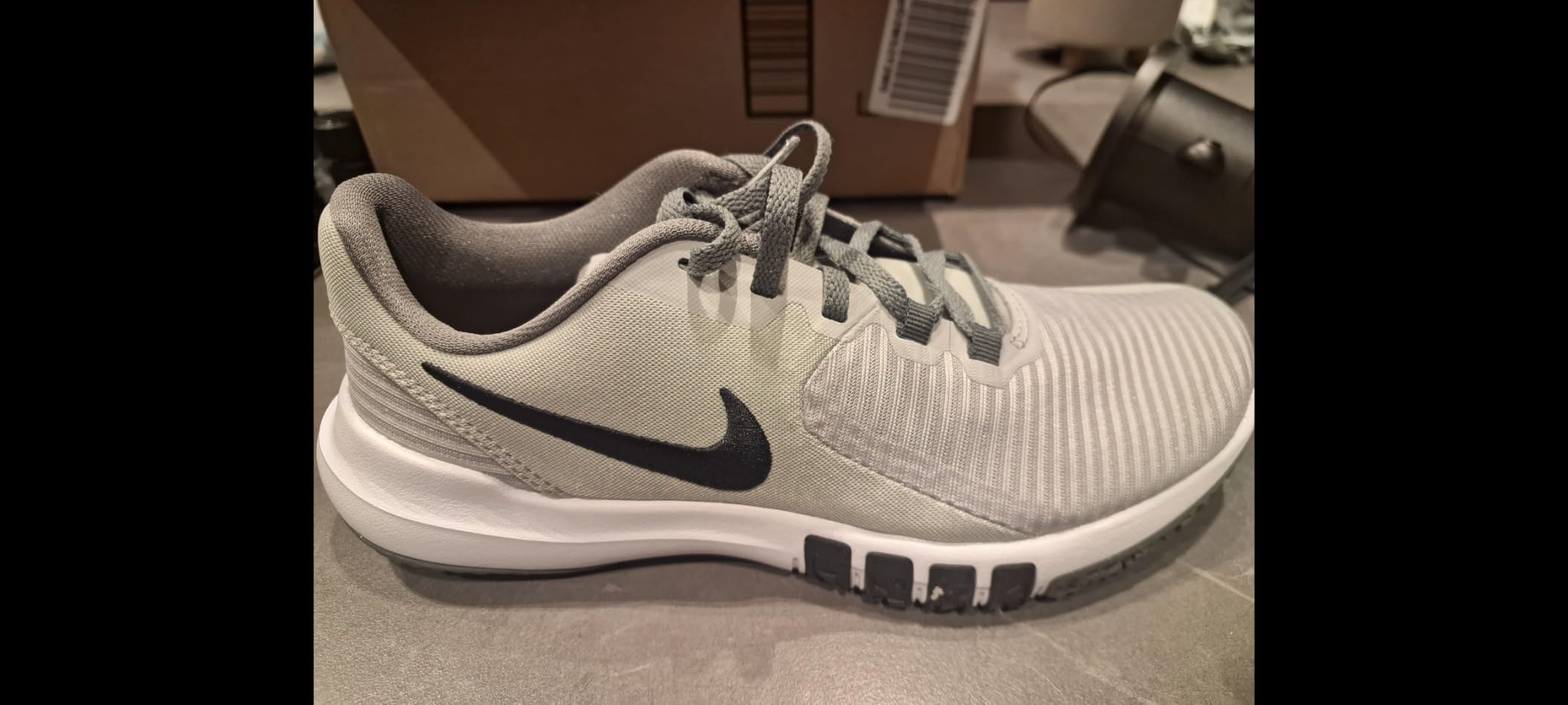 Nike Flex Control TR3 in action during gym workout showing flexibility and support