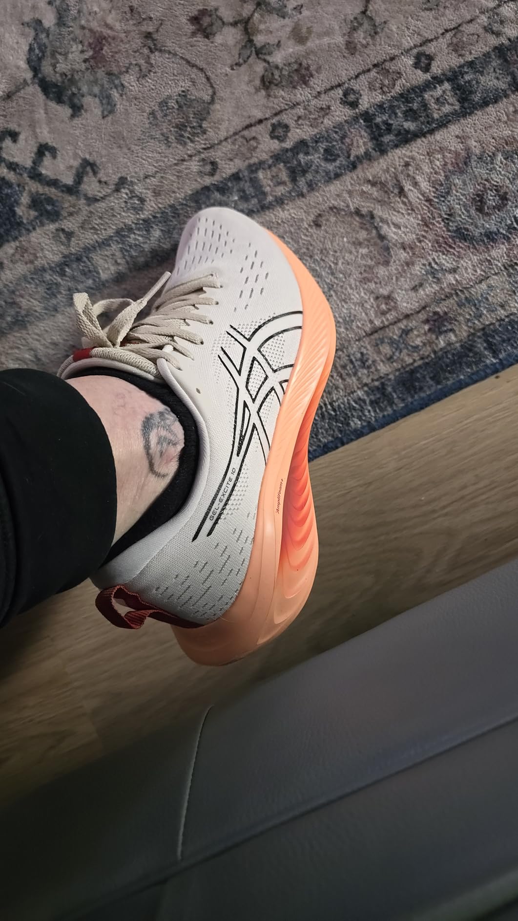 ASICS Gel-Excite 10 showing wear pattern and durability after extended use testing
