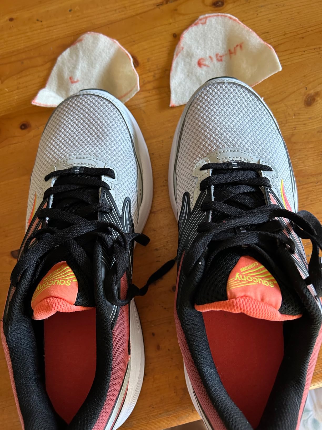 Saucony Cohesion 15 sole pattern showing rubber outsole design and tread configuration for traction
