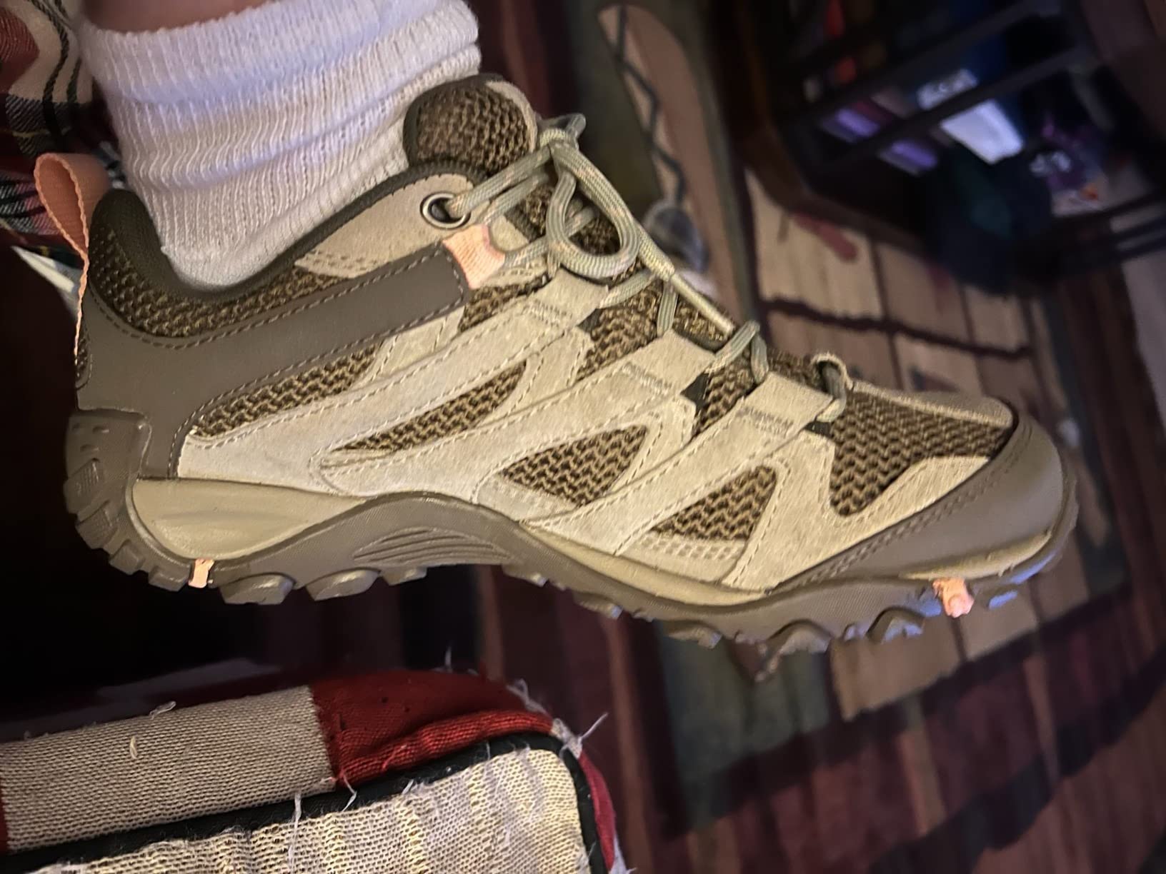Side view of Merrell Alverstone showing supportive midsole and traction outsole design