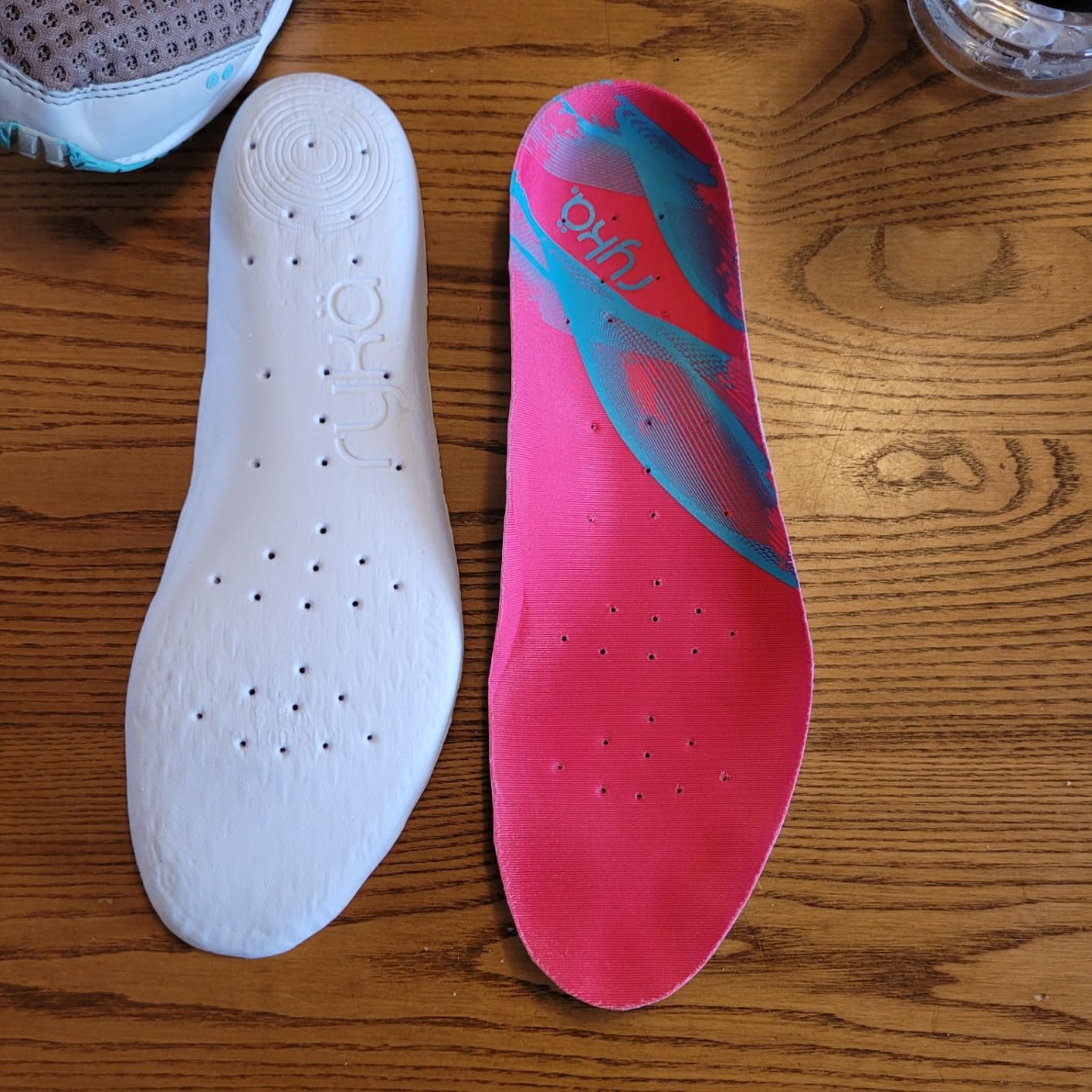 Ryka Hydro Sport side profile showing mesh upper ventilation and faux leather overlays for durability