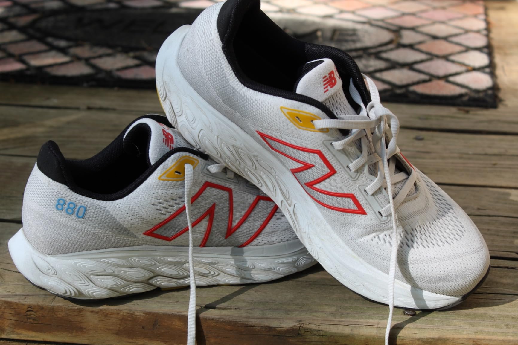 New Balance 880 V14 lifestyle shot showing versatility for different running conditions and weather
