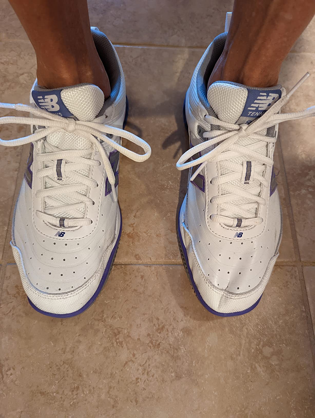 New Balance 806 showing wear patterns after extended court testing