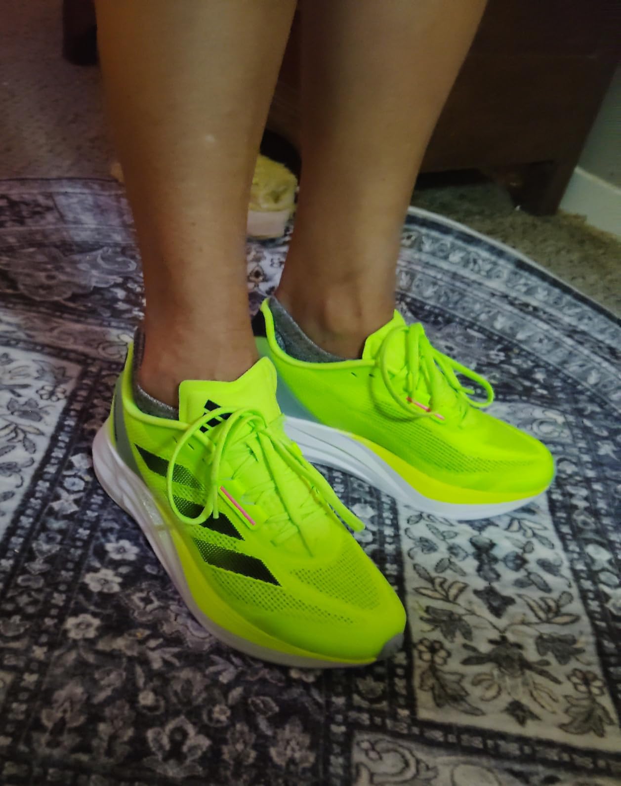 Side profile of Adidas Runfalcon 3 showing Cloudfoam midsole and rubber outsole design