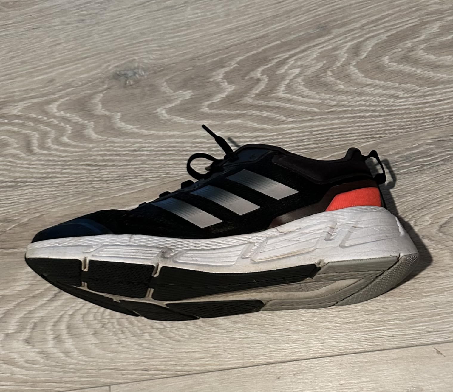 Adidas Questar after six months of heavy use showing wear patterns and durability