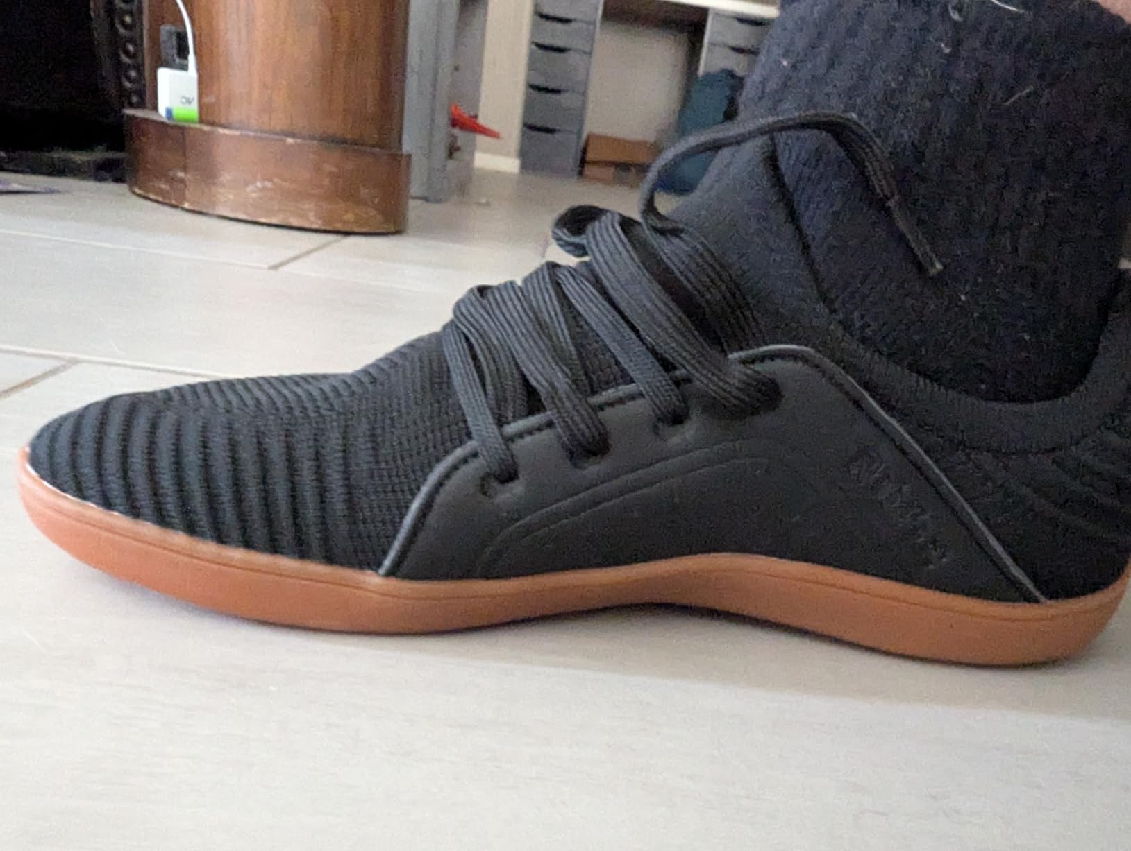 Final product shot showing relxfeet barefoot shoes after 8 weeks of testing