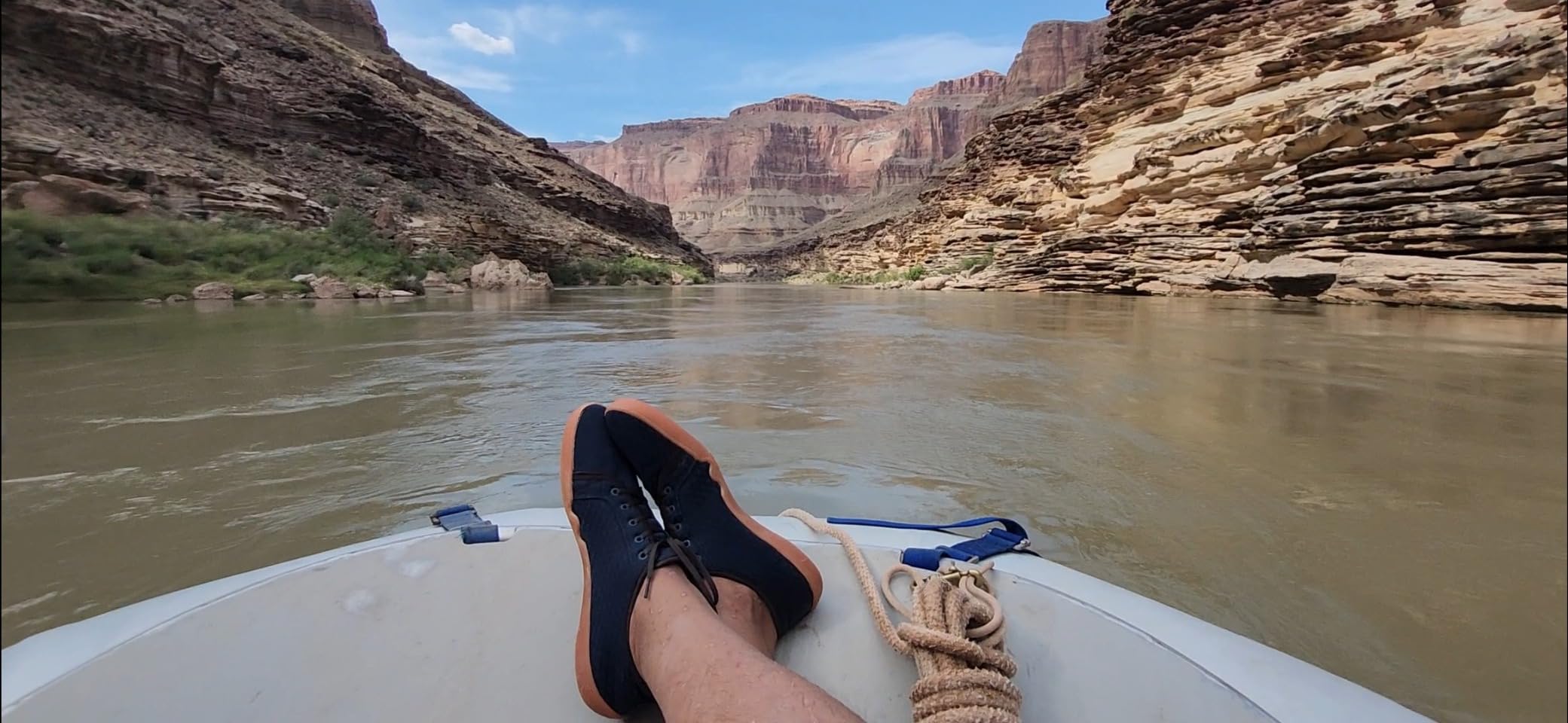 WHITIN water shoes after extensive use showing durability and wear patterns