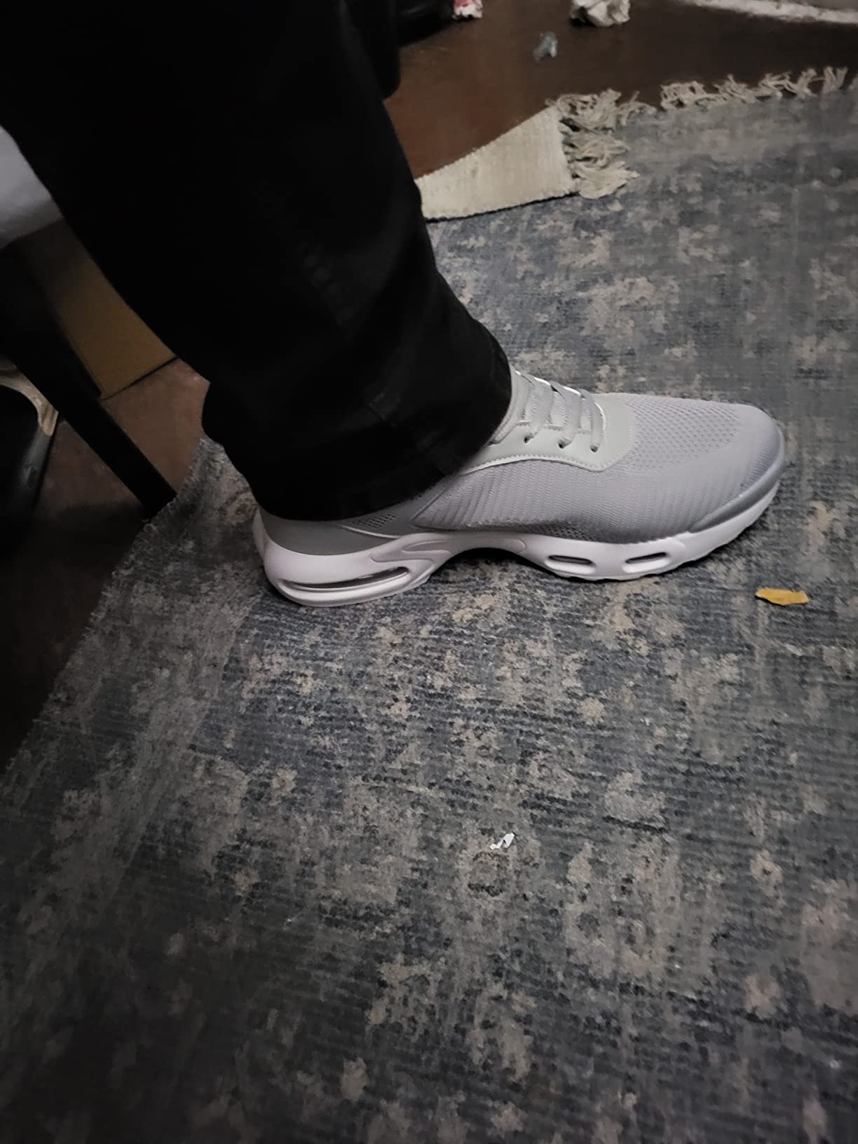 Final product shot of men's fashion sneakers highlighting key design features