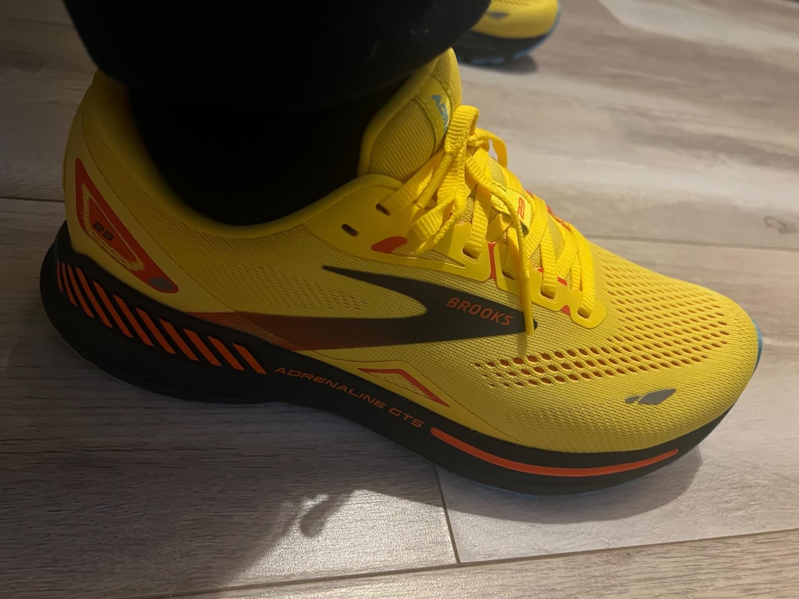 Brooks Adrenaline GTS 23 lifestyle shot showing versatility for daily wear and running
