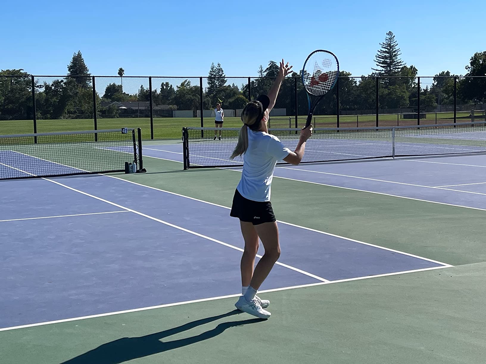 Asics Gel-Challenger 13 during pickleball play showing versatility across court sports