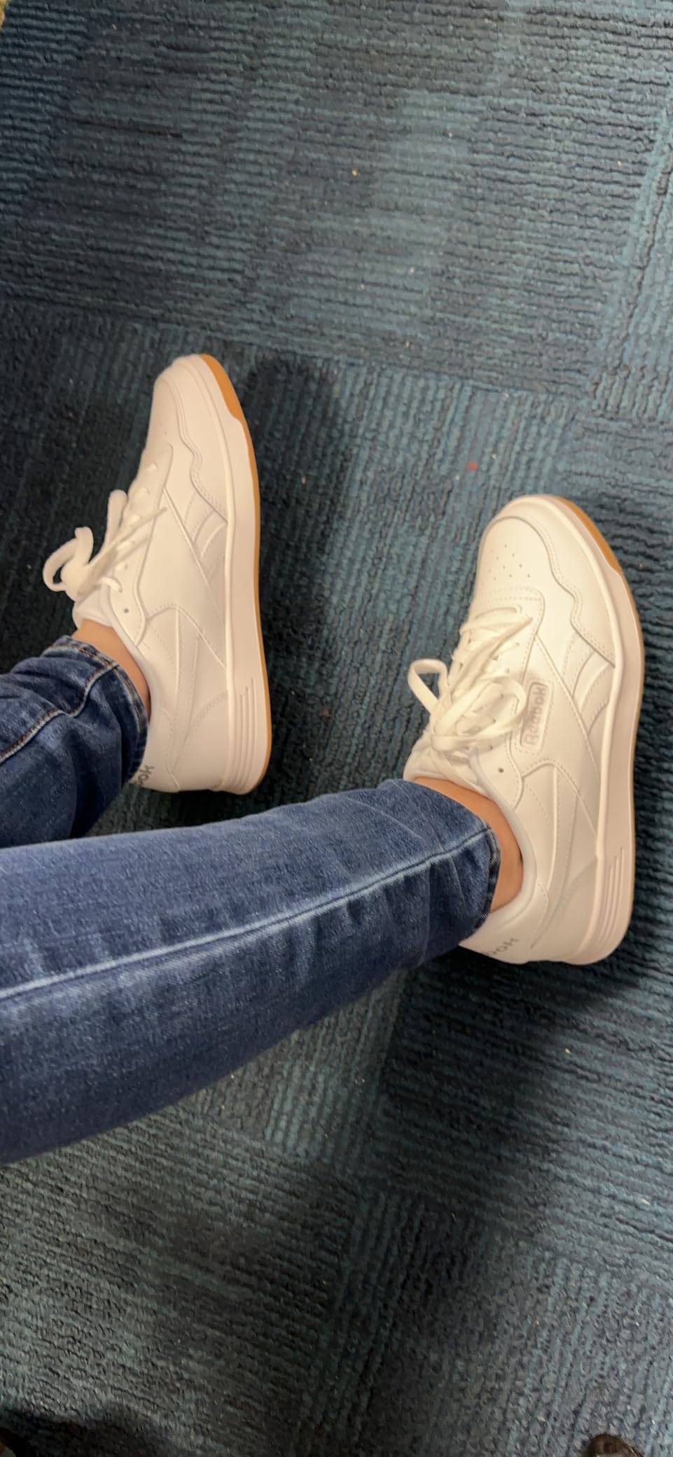 Reebok Court Advance lifestyle shot showing versatility with different outfits