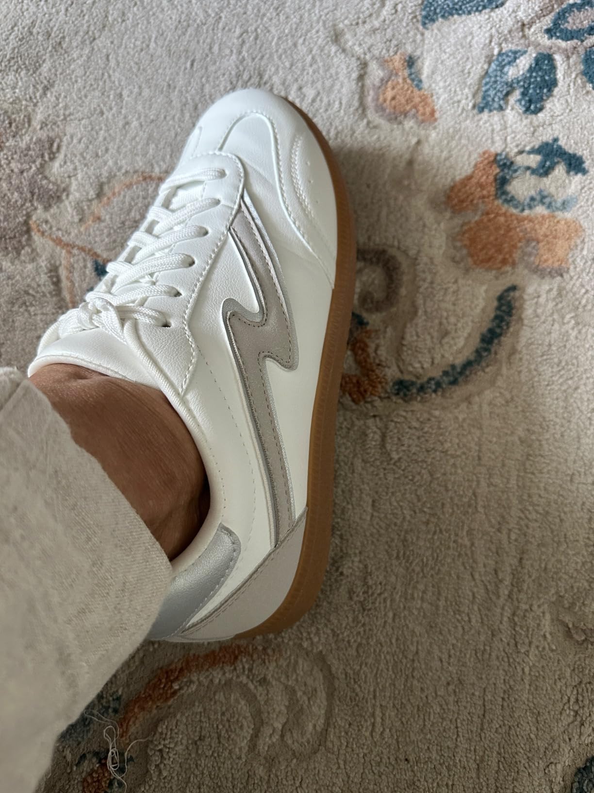 Project Cloud Sneakers being worn showing non-slip rubber sole and overall fit on foot