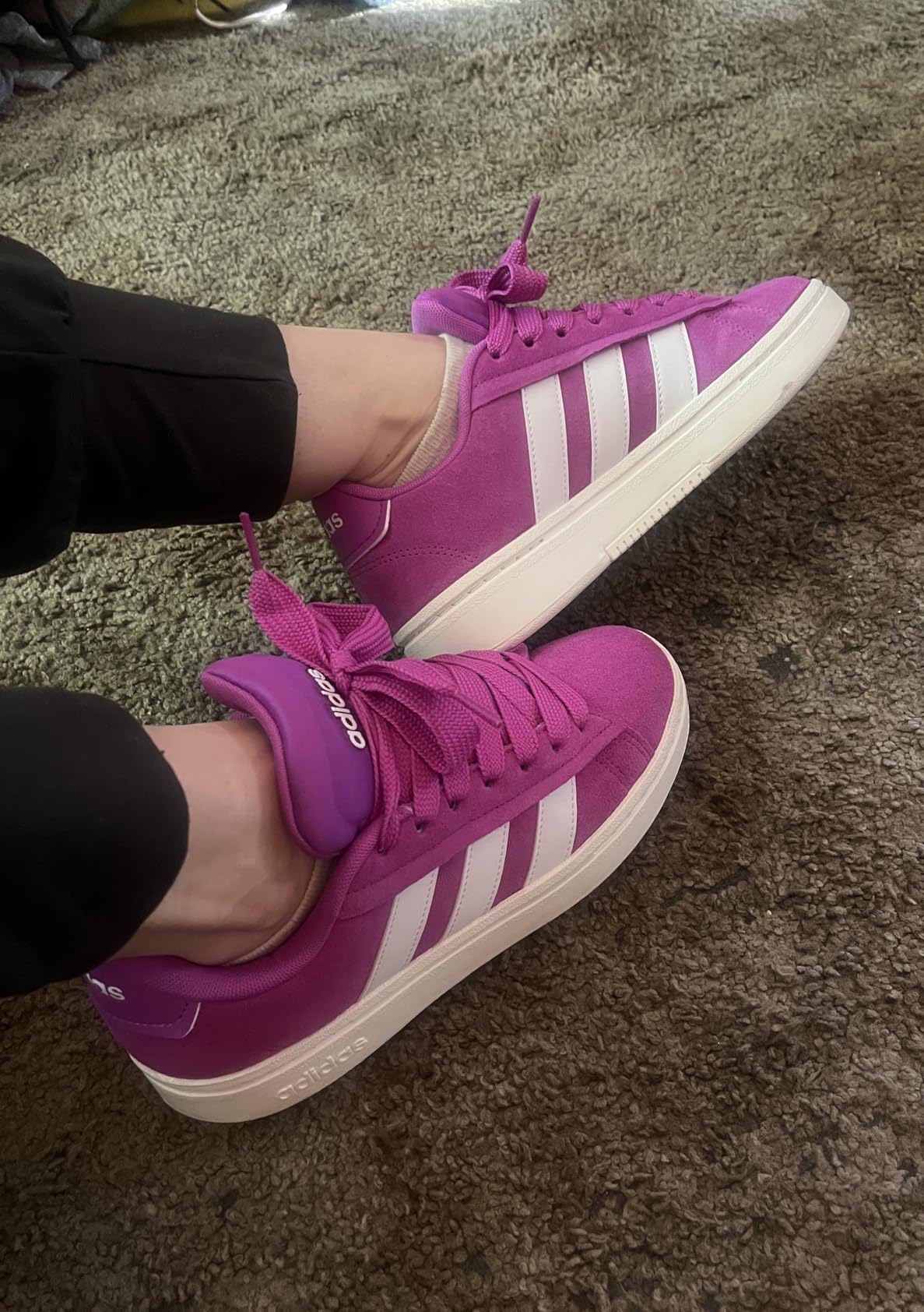 Adidas Grand Court Alpha 00s lifestyle shot showing real-world styling and comfort