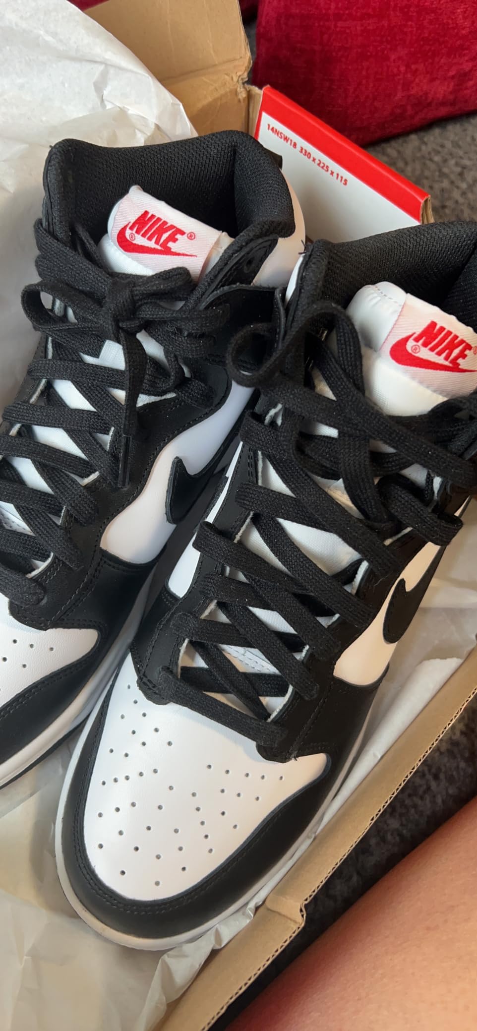 Nike Women's Hi-top Trainers final product shot showing overall design and quality