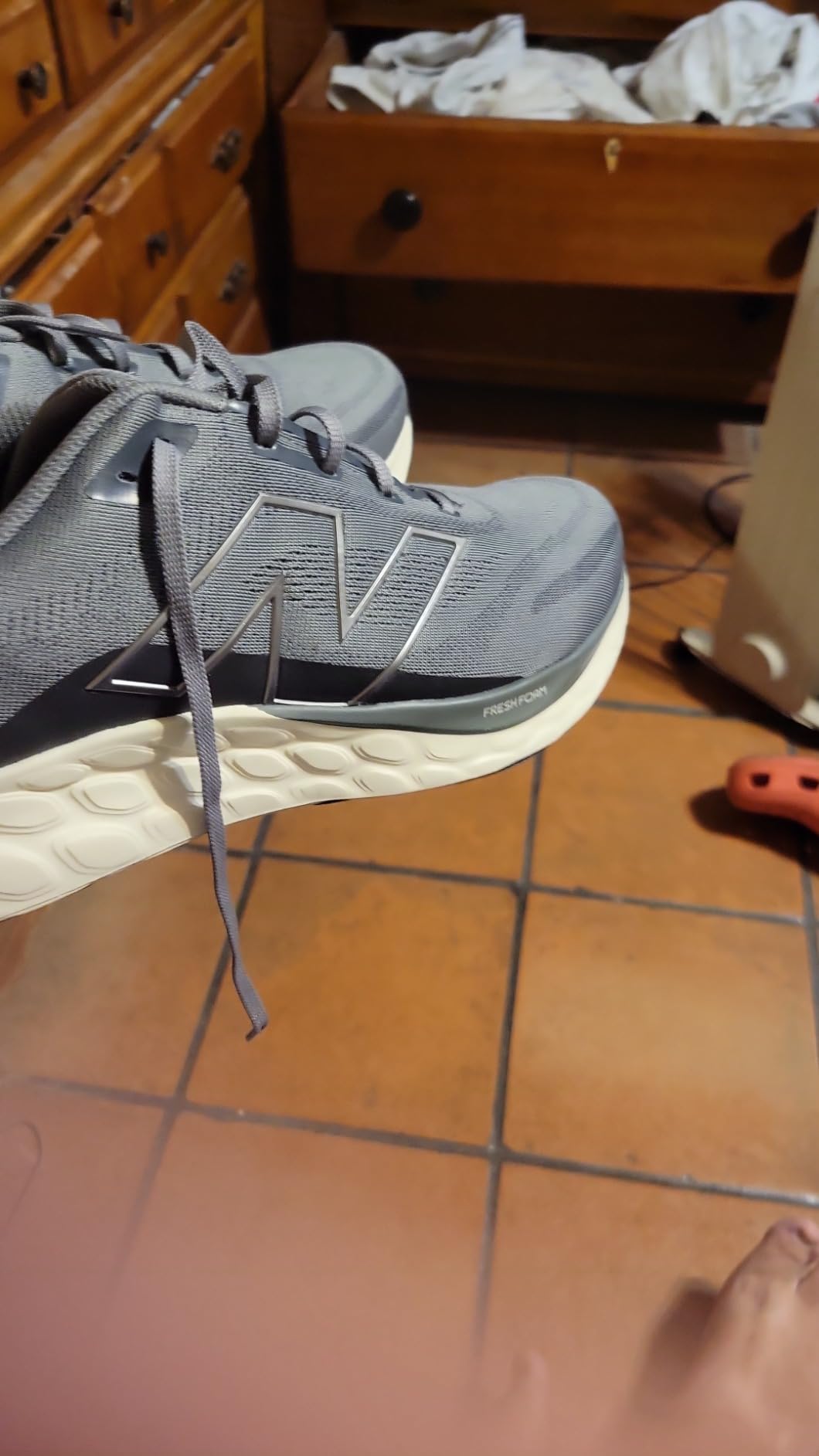 New Balance 680 V8 in action during outdoor running session showing performance and durability