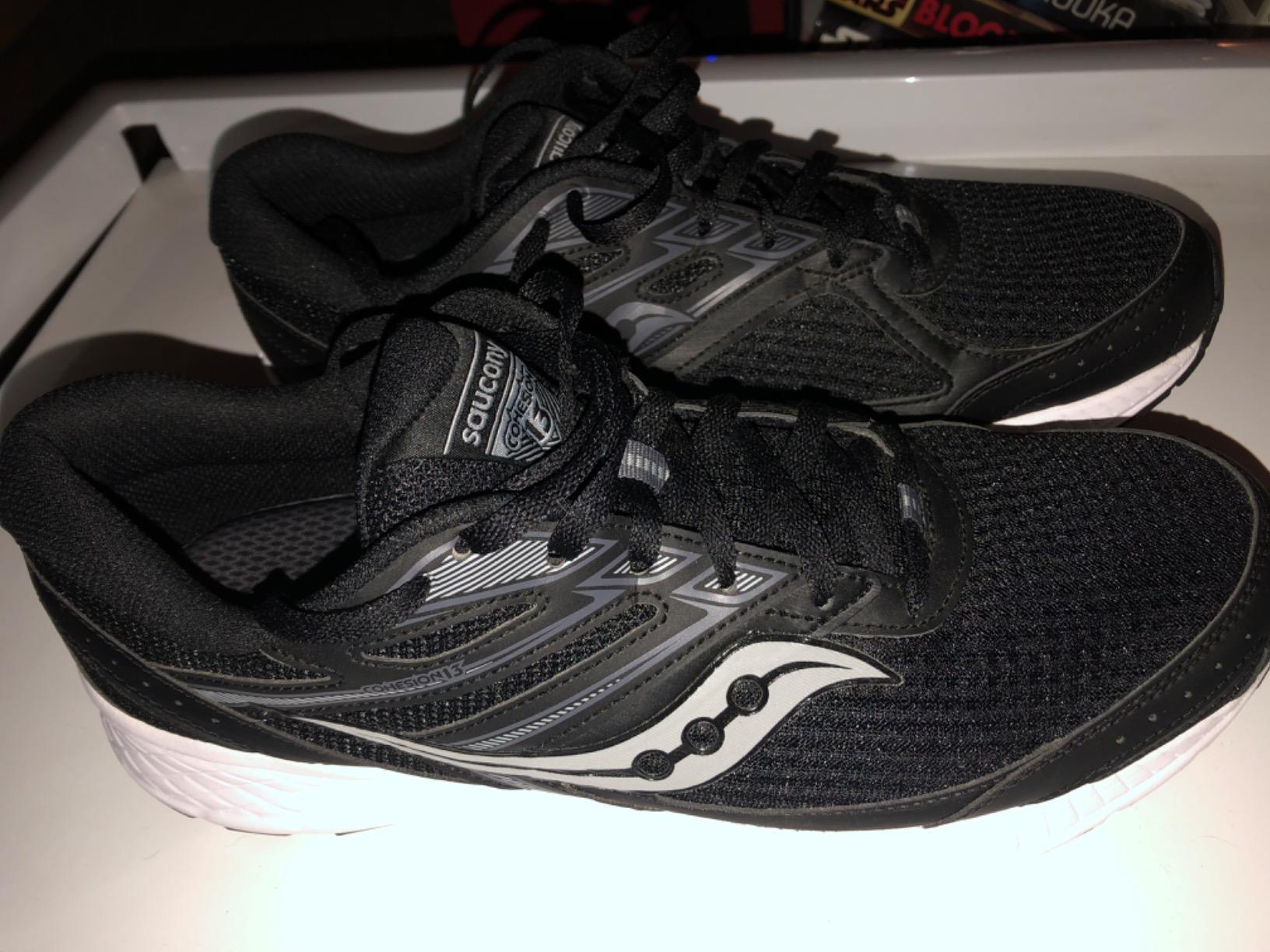 Saucony Cohesion 13 being worn during outdoor running session