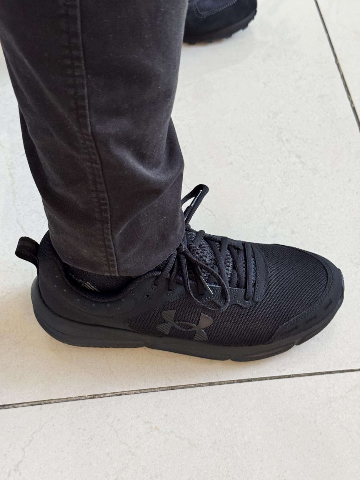 New Balance 574 Core heel area showing potential wear points and construction details