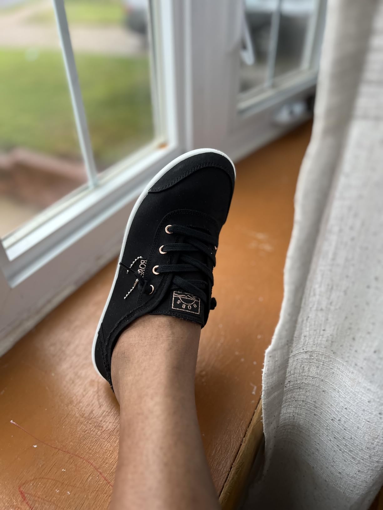Skechers Bobs B Cute sneakers worn with casual outfit showing lifestyle versatility