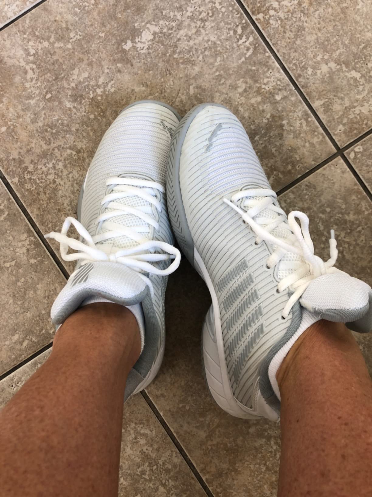 K-Swiss tennis shoe showing comfortable fit and court-ready design from multiple angles