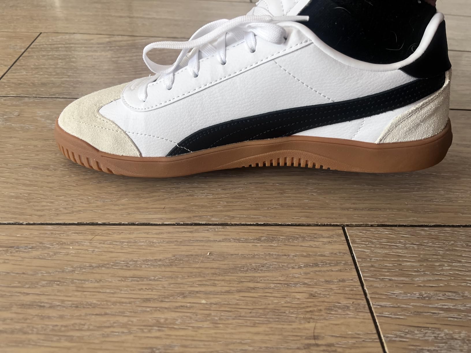 PUMA Club 5v5 on foot showing fit and proportions in real wear situation