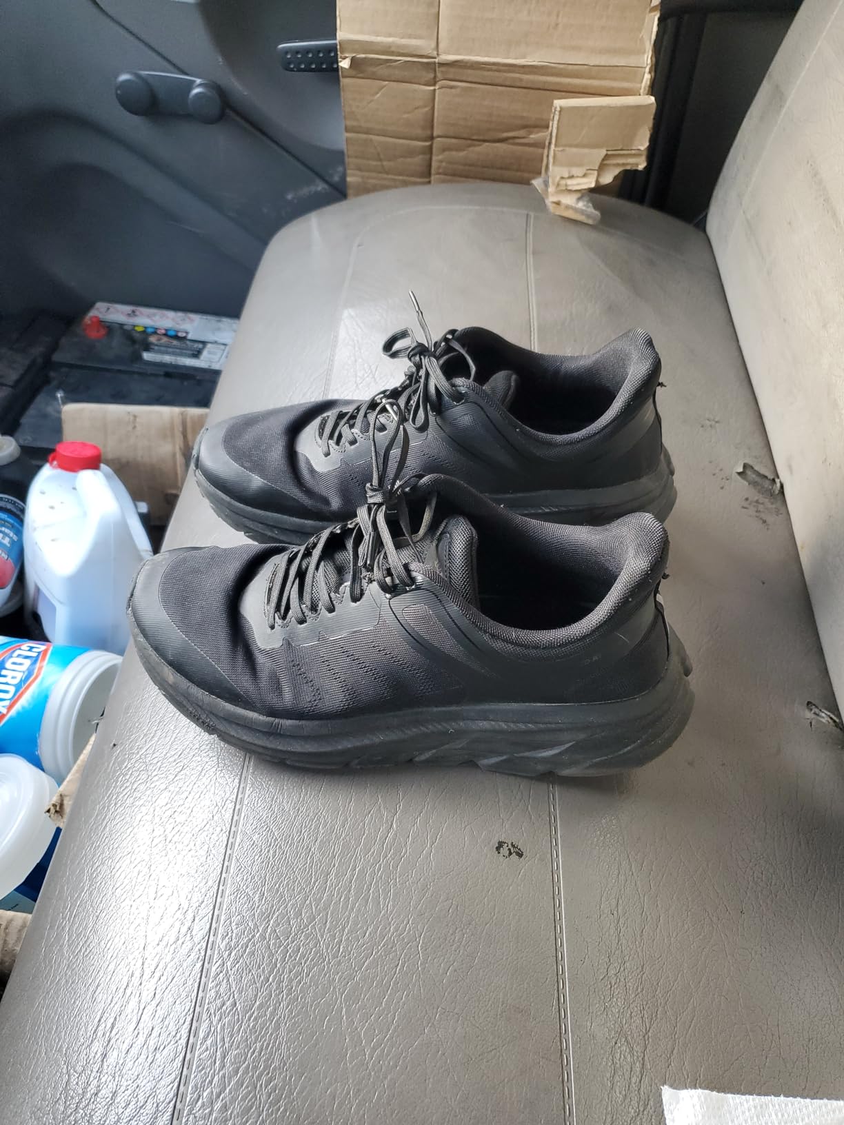 Grand Attack shoes after extended wear showing durability patterns and sole wear