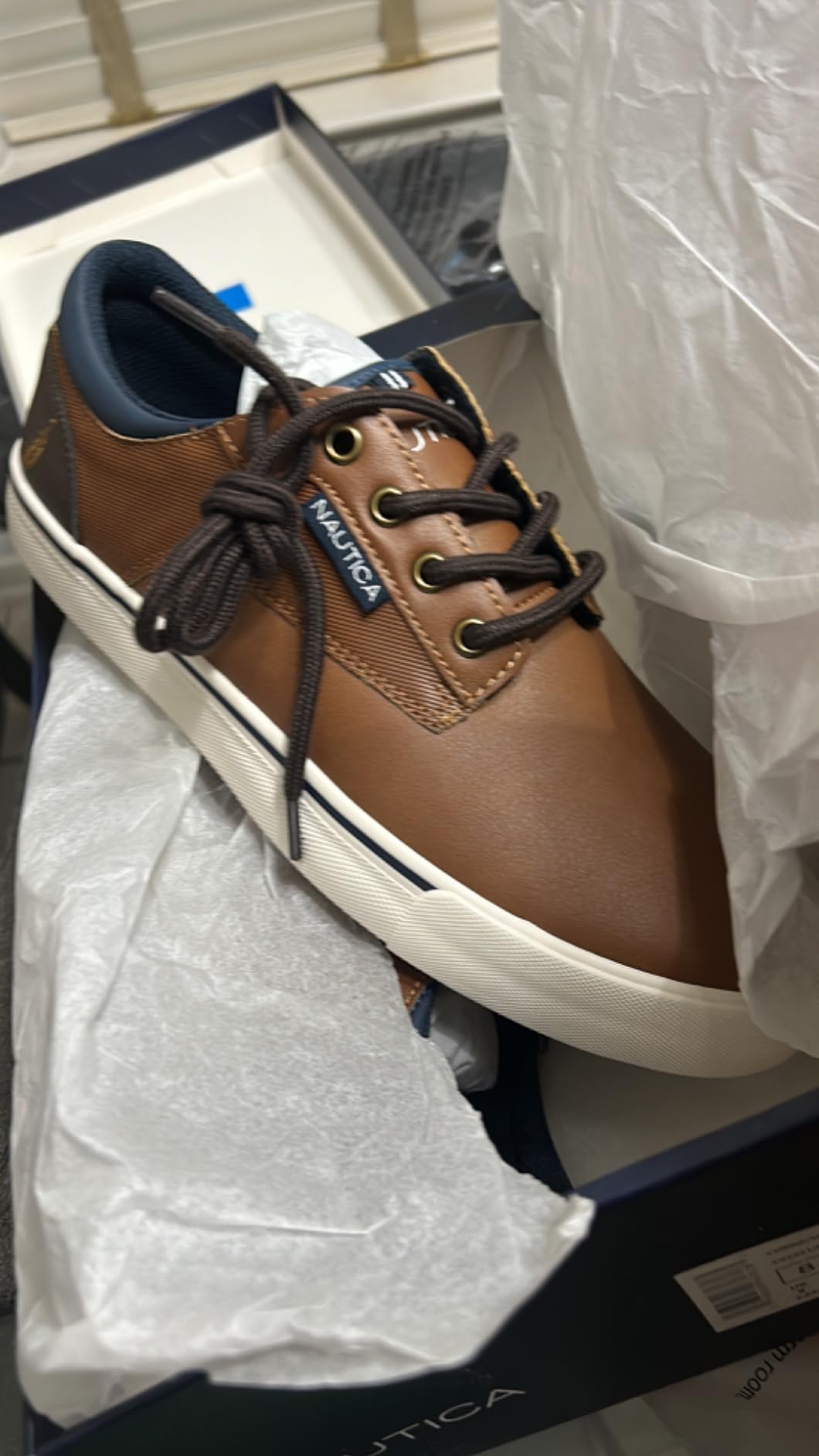 Nautica boat shoes showing wear patterns after 8 weeks of testing