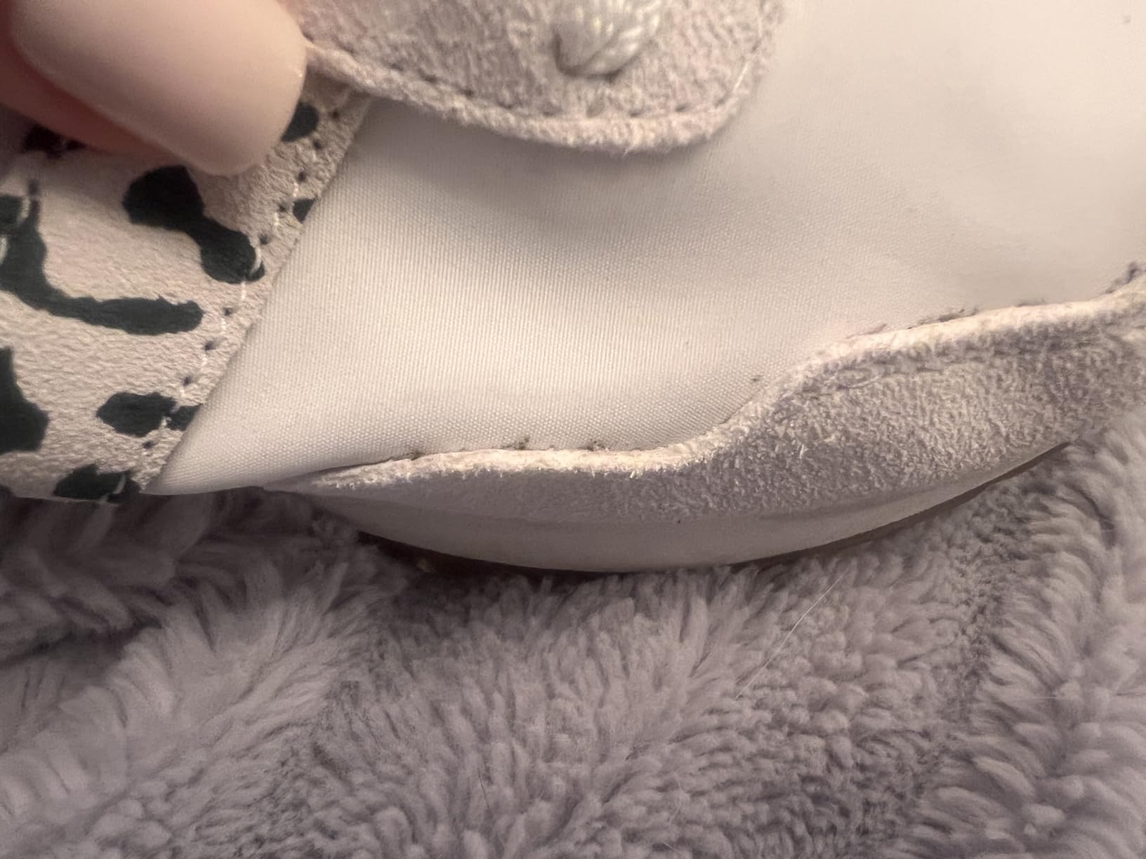 New Balance 237 showing detailed view of retro exposed foam tongue and mesh upper construction