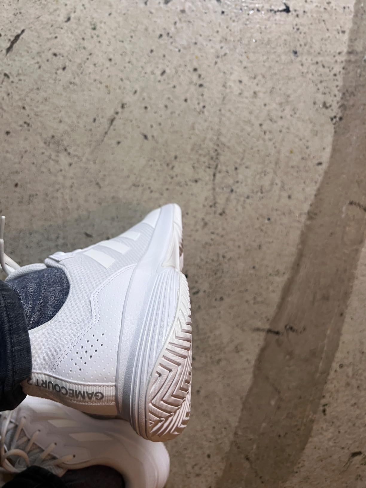 Adidas Gamecourt 2.0 tennis shoes detail shot showing quality construction and materials