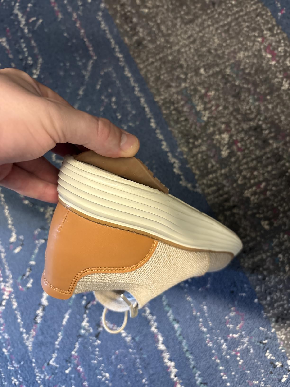 Wear testing results showing condition of VILOCY sneakers after extended use