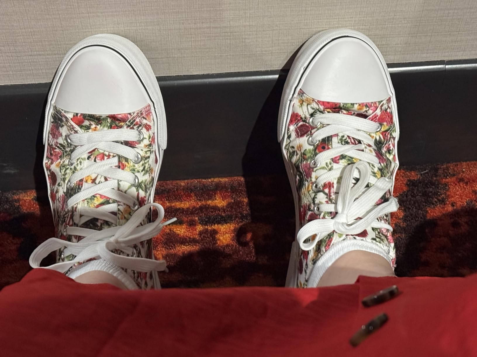 Final product shot of Adokoo canvas sneakers showing overall design and quality