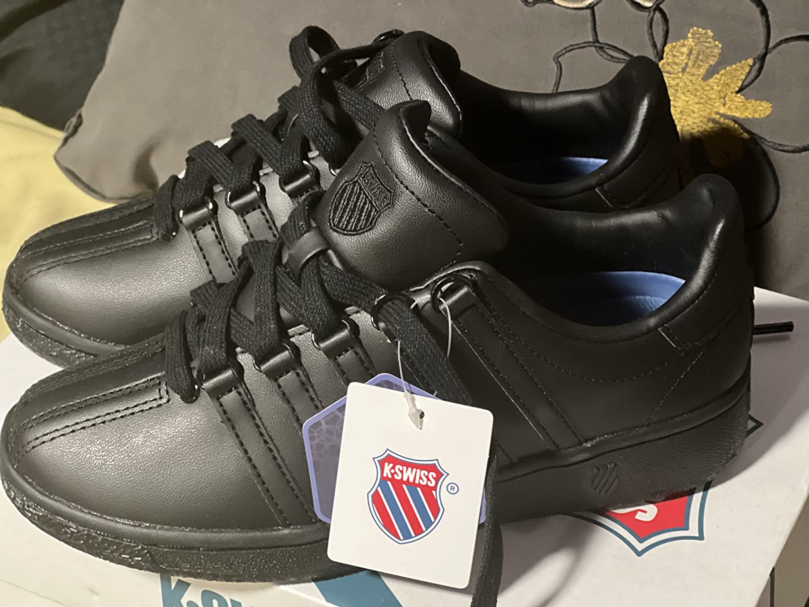 K-Swiss Classic VN black lifestyle sneaker showing professional casual styling options