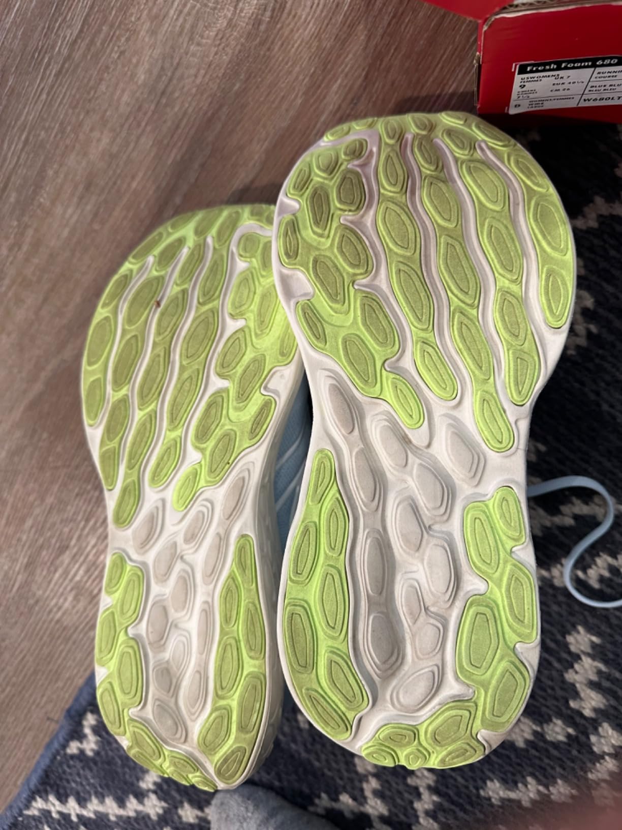 New Balance 680 V8 worn during everyday activities showing versatility for casual wear