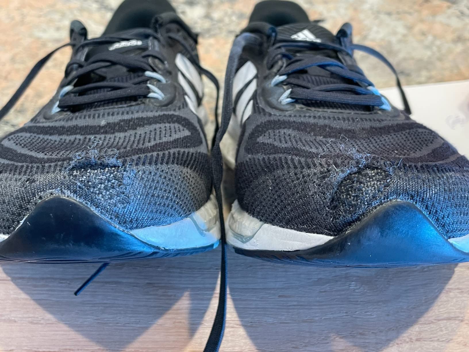 Adidas Supernova durability testing showing construction quality over time