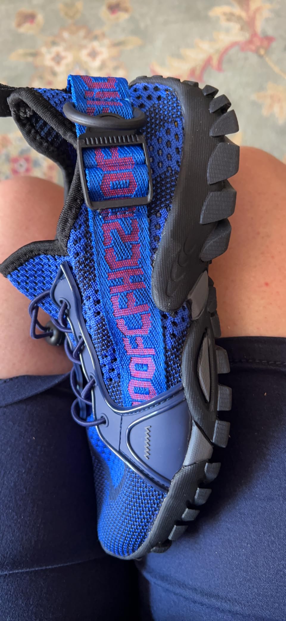 Multiple views of TANGYUGEN water shoes showing different angles and design details