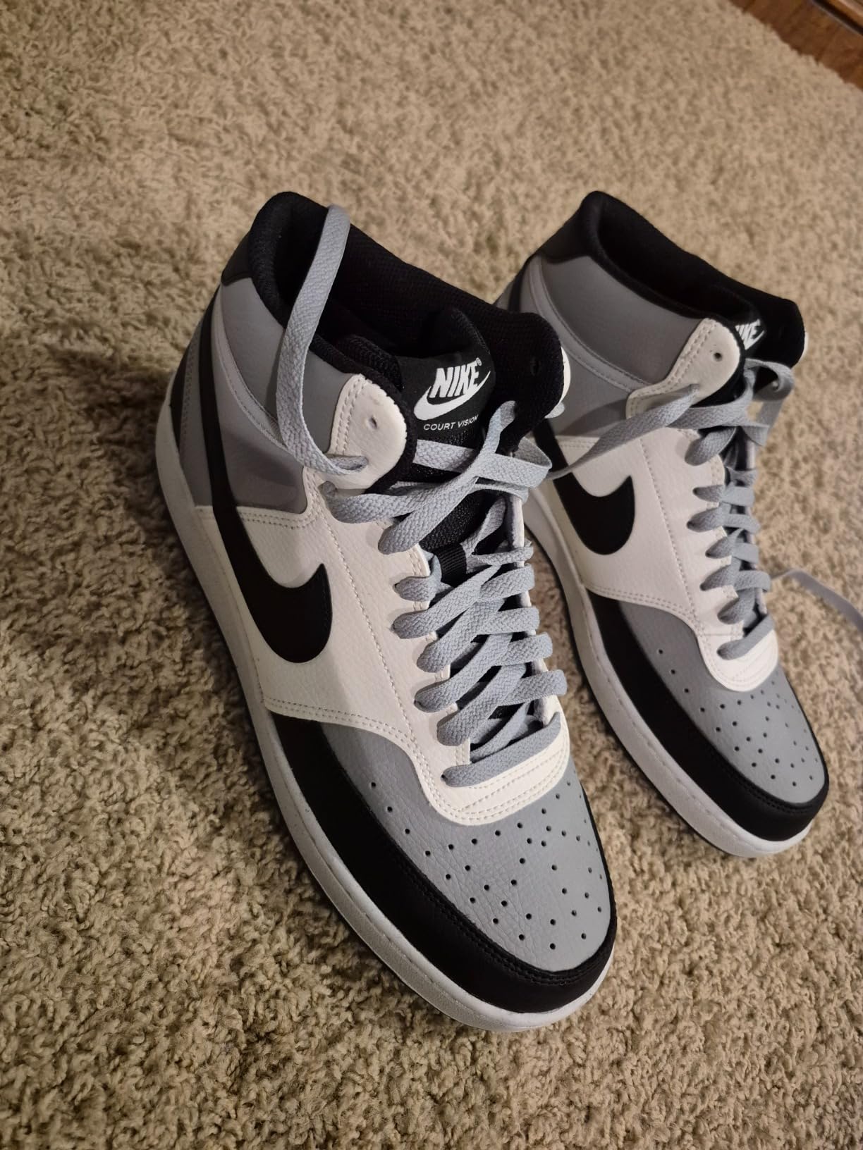 Nike Court Vision Mid rubber outsole showing tread pattern and durability after testing