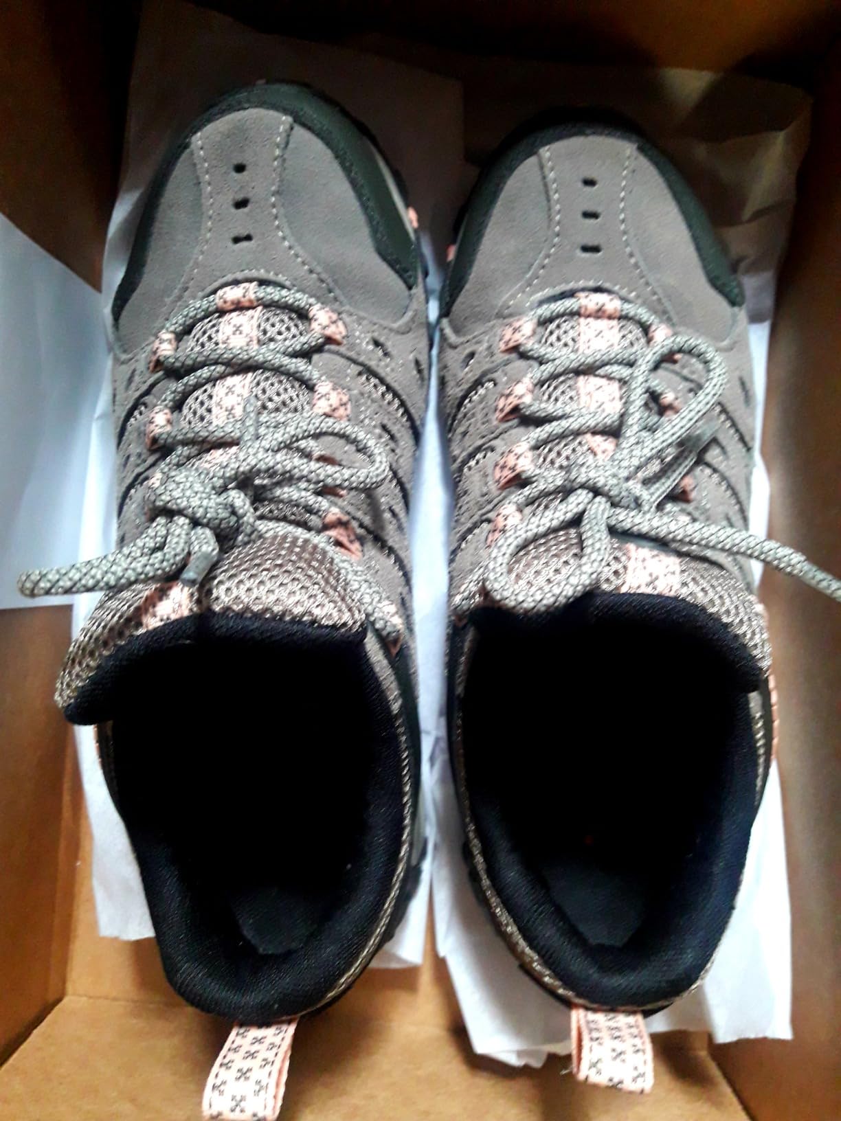 Merrell Crosslander 2 detail view showing suede upper and lacing system construction