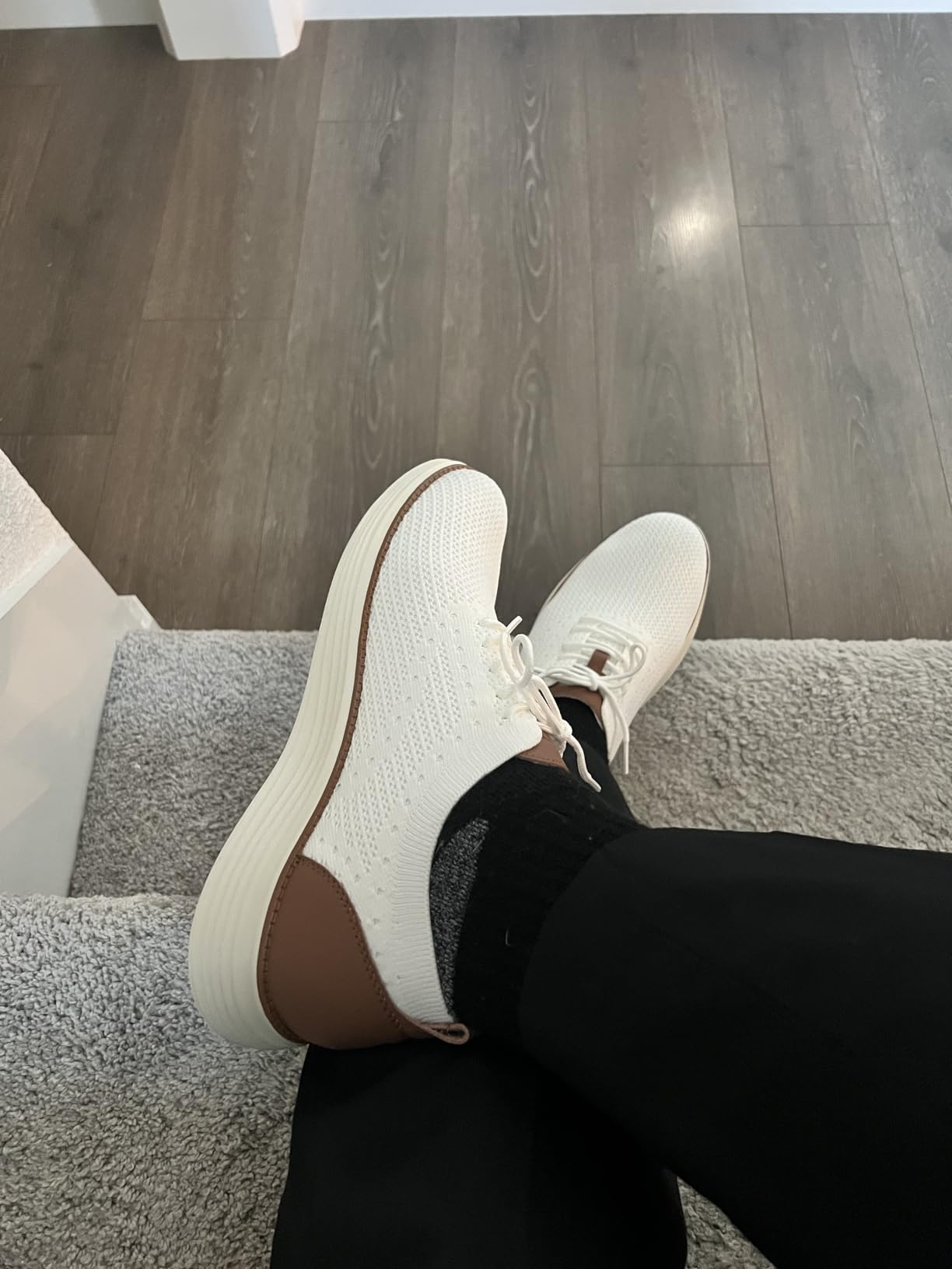 Overall assessment showing VILOCY sneakers in professional setting with style and comfort balance
