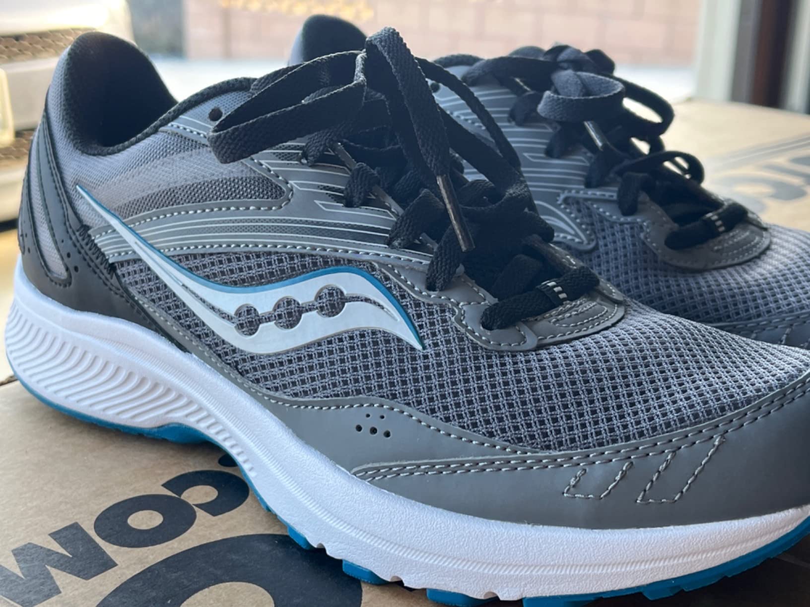 Bottom view of Saucony Cohesion 15 showing outsole wear pattern after 180 miles of testing