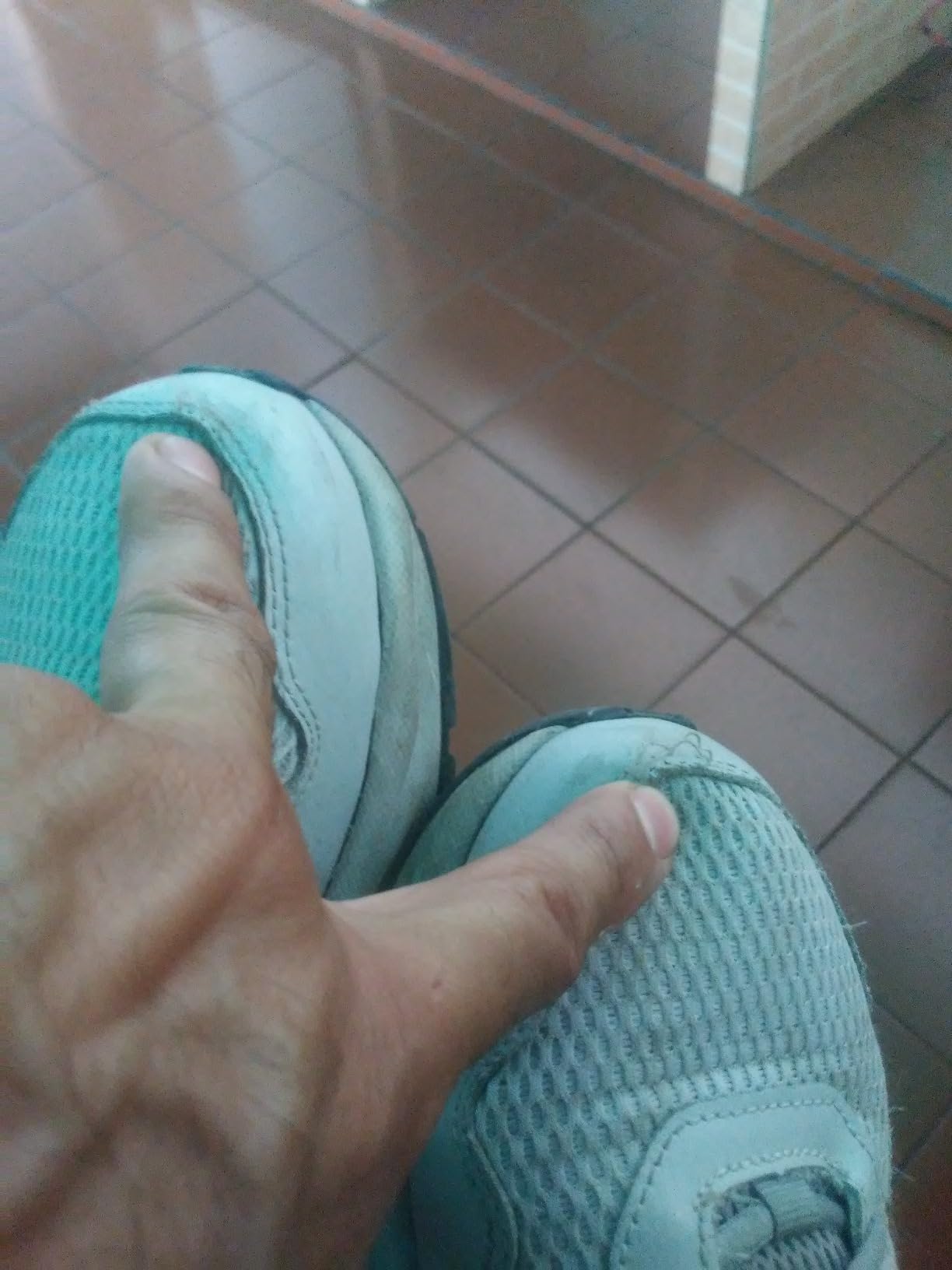 Columbia Plateau shoe showing real-world wear after customer testing