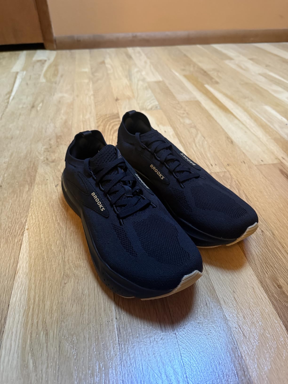 Side profile of Brooks Glycerin Stealthfit 21 showing midsole cushioning and overall silhouette
